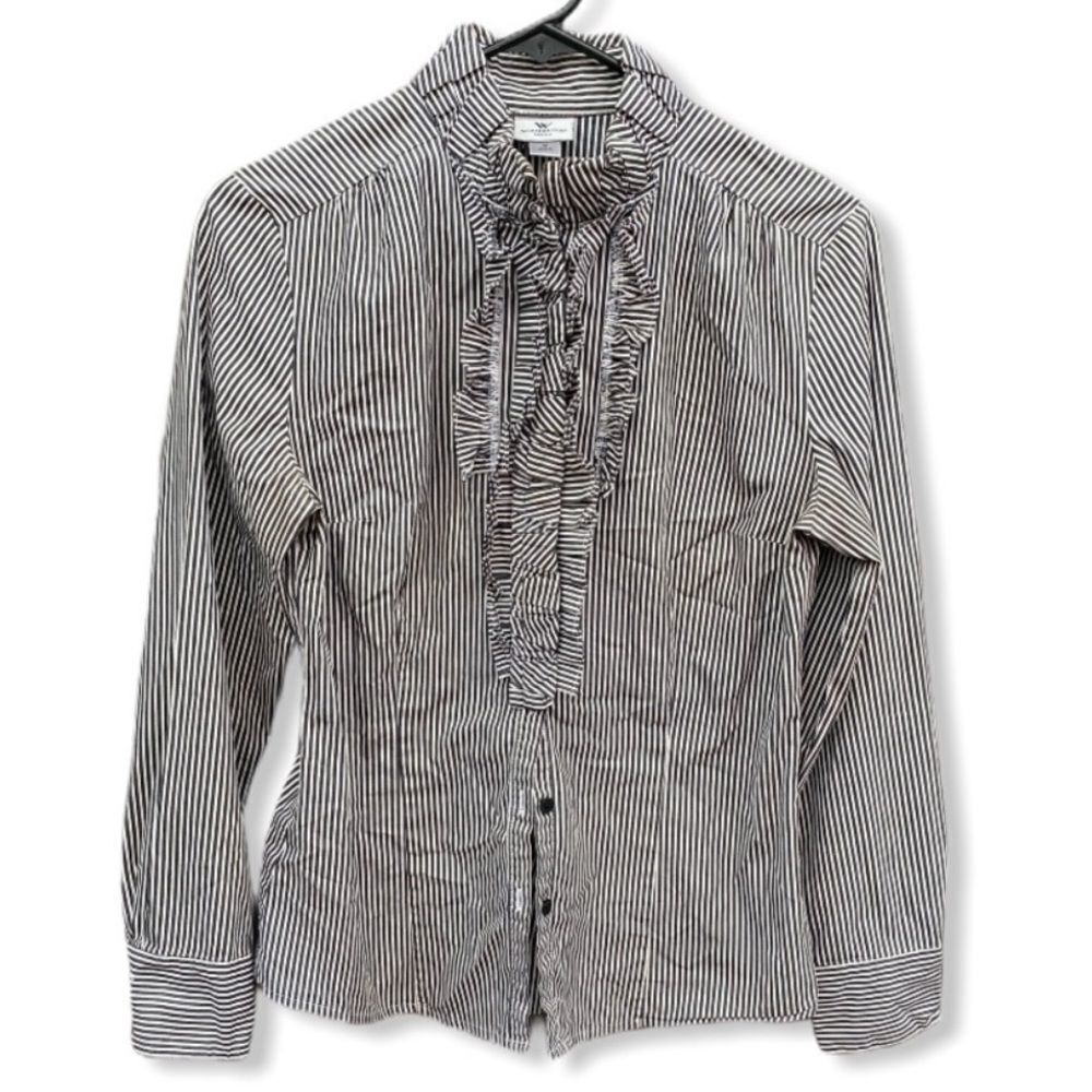Worthington Stretch Striped Blouse